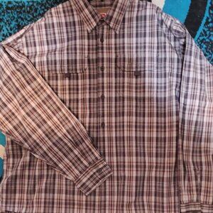 Men's Wrangler Long-Sleeved Shirt, Size 2XL